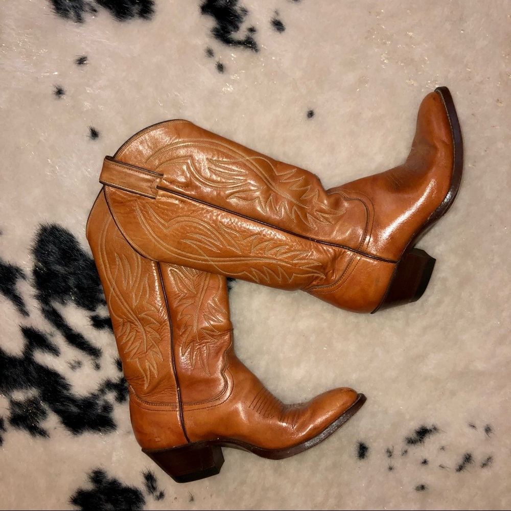 Justin Boots Style 7 4578 RN 7 4579 size 4 1/2C Youth Cowgirl Boots 4.5